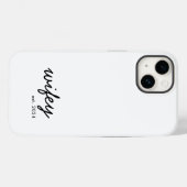 Wifey Modern Minimalistisch Script Gepersonaliseer Case-Mate iPhone Case (Achterkant (horizontaal))