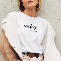 Wifey Modern Minimalistisch Script Gepersonaliseer