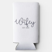 Wifey Modern Typography Wife Mrs Wedding Hers (Achterkant)