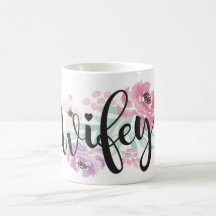Wifey Mok Wedding Bridal Cup Bride tot Mrs Gift