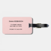 Wifey Pas getrouwd Modern Script Custom Monogram N Bagagelabel (Achterkant horizontaal)