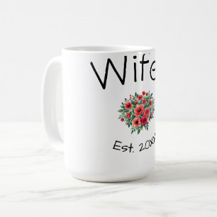 Wifey rode bloemrijke est Jaar toekomstige vrouw v Koffiemok