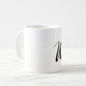 WIFEY Stijlvolle handgeschreven scripttypografie Koffiemok (Voorkant links)