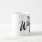 WIFEY Stijlvolle handgeschreven scripttypografie Koffiemok (Center)