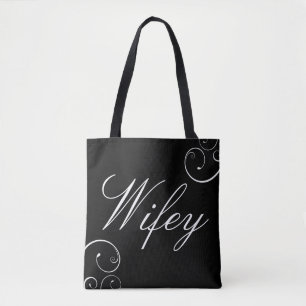 Wifey tout plus de - imprimez le sac fourre-tout,