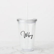 Wifey Tumbler 16oz, helder