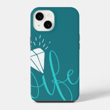 Wifey Turquoise Schrift & Diamant