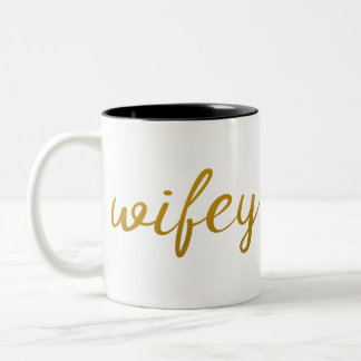 Wifey Tweekleurige Koffiemok