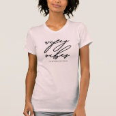 Wifey Vibes Blush Pink en Black met naam T-shirt (Voorkant)
