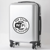 Wifi Business, wifi gratuit Sticker (Sur valise)