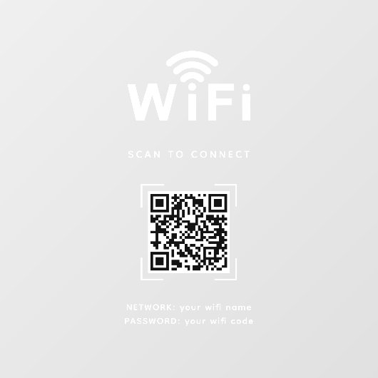Wifi-decal | Netwerkdisplay voor kantoor en winkel Raamsticker (Vel)
