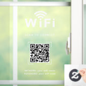 Wifi-decal | Netwerkdisplay voor kantoor en winkel Raamsticker (Huis)