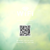 Wifi-decal | Netwerkdisplay voor kantoor en winkel Raamsticker (Vel 3)
