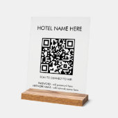 WIFI Details QR Code Nom de l'hôtel Simple (Angle)