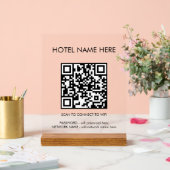 WIFI Details QR Code Nom de l'hôtel Simple (Mariage)