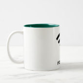 WIFI FOR LIFE Hunter Green 11 oz Two-Tone Mok (Links)