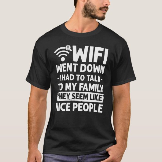 Wifi het Wachtwoord van Internet van de Router cit T-shirt (Voorkant)