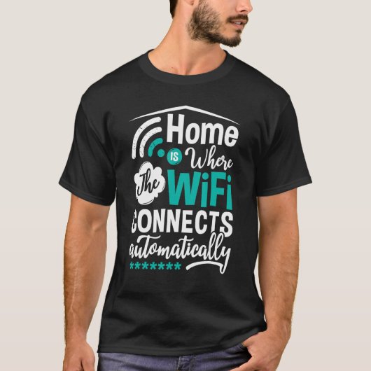Wifi het Wachtwoord van Internet van de Router cit T-shirt (Voorkant)