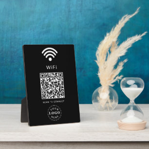 WiFi Info Plaquette met QR-code voor eenvoudige aa Fotoplaat