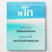 Wifi-informatie *Moderne ziekenhuisopname* Beach Fotoplaat (Voorkant)