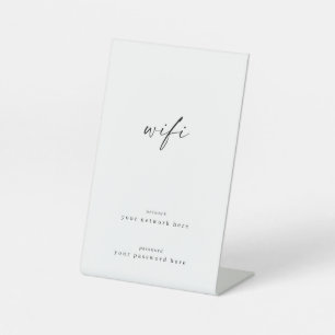 WiFi-informatie voetstuk teken Reclamebord Met Voetstuk