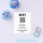 WiFi-instructies met QR-code Flyer (Enkel)