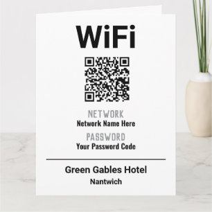WiFi-instructies met QR-code Kaart