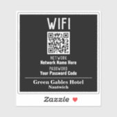 WiFi-instructies met QR-code Sticker (Vel)
