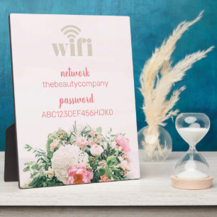 Wifi Internet Password Salon Beauty Business Sign Fotoplaat