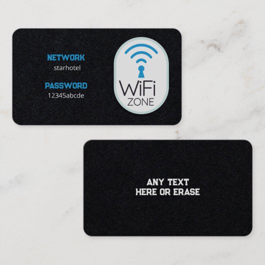 WiFi Internet Premium Visitekaartje (Voorkant / Achterkant)