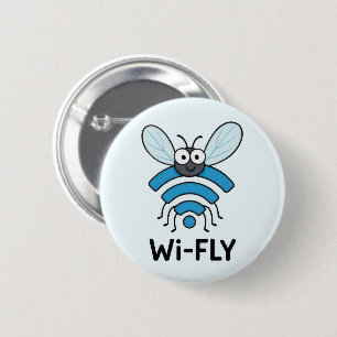 WiFi internet Ronde Button 5,7 Cm