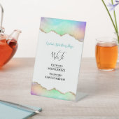 WiFi Internet-wachtwoord elegant Beauty Salon Reclamebord Met Voetstuk (Insitu)