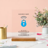 WiFi Key tech logo sjabloon Acryl Sign Acryl Bord (Huwelijk)