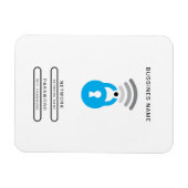 WiFi Key tech logo sjabloon Magneet (Horizontaal)