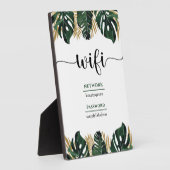 Wifi Mot de passe Beauty Salon Business Plaque (Côté)