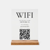 WiFi Mot de passe QR code Business Modern Minimali (Recto)