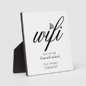 Wifi Netwerk en Wachtwoord Bord Fotoplaat (Voorkant)