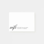WiFi-netwerk en -wachtwoord Post-it® Notes (Voorkant)