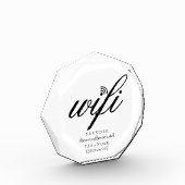 Wifi-netwerk- en wachtwoordcode fotoblokken (Links)