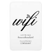Wifi-netwerk- en wachtwoordcode magneet (Verticaal)