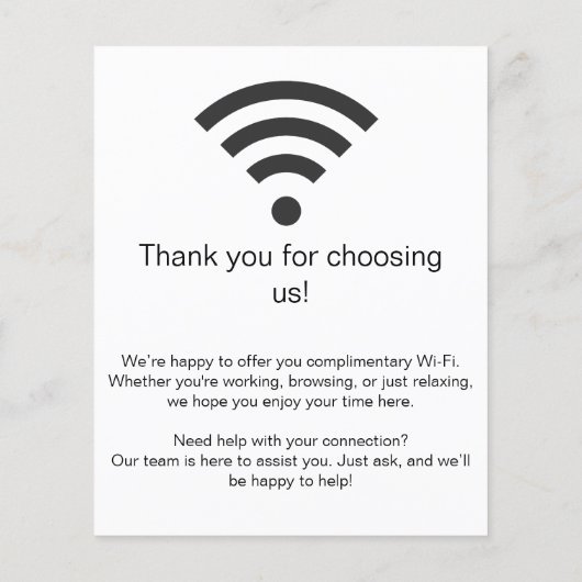 WiFi-netwerk | QR-code internetscan om verbinding  Flyer (Achterkant)