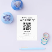 WiFi-netwerk | QR-code internetscan om verbinding  Flyer (Enkel)