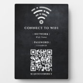 WiFi-netwerk | QR-code internetscan om verbinding  Fotoplaat (voorkant)