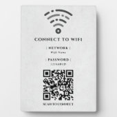 WiFi-netwerk | QR-code internetscan om verbinding  Fotoplaat (voorkant)
