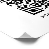 WiFi-netwerk | QR-code internetscan om verbinding  Poster (Hoek)