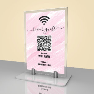 Wifi Netwerk   QR Code   Komt dat even goed Tafelk Kaart