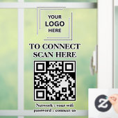 WiFi-netwerk QR-code venster sticker (Huis)