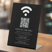 Wifi netwerk toegangscode gast info aangepaste QR Reclamebord Met Voetstuk