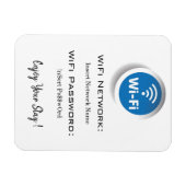 wifi-netwerkwachtwoordgegevens magneet (Horizontaal)