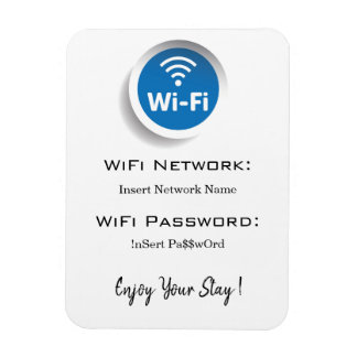 wifi-netwerkwachtwoordgegevens magneet